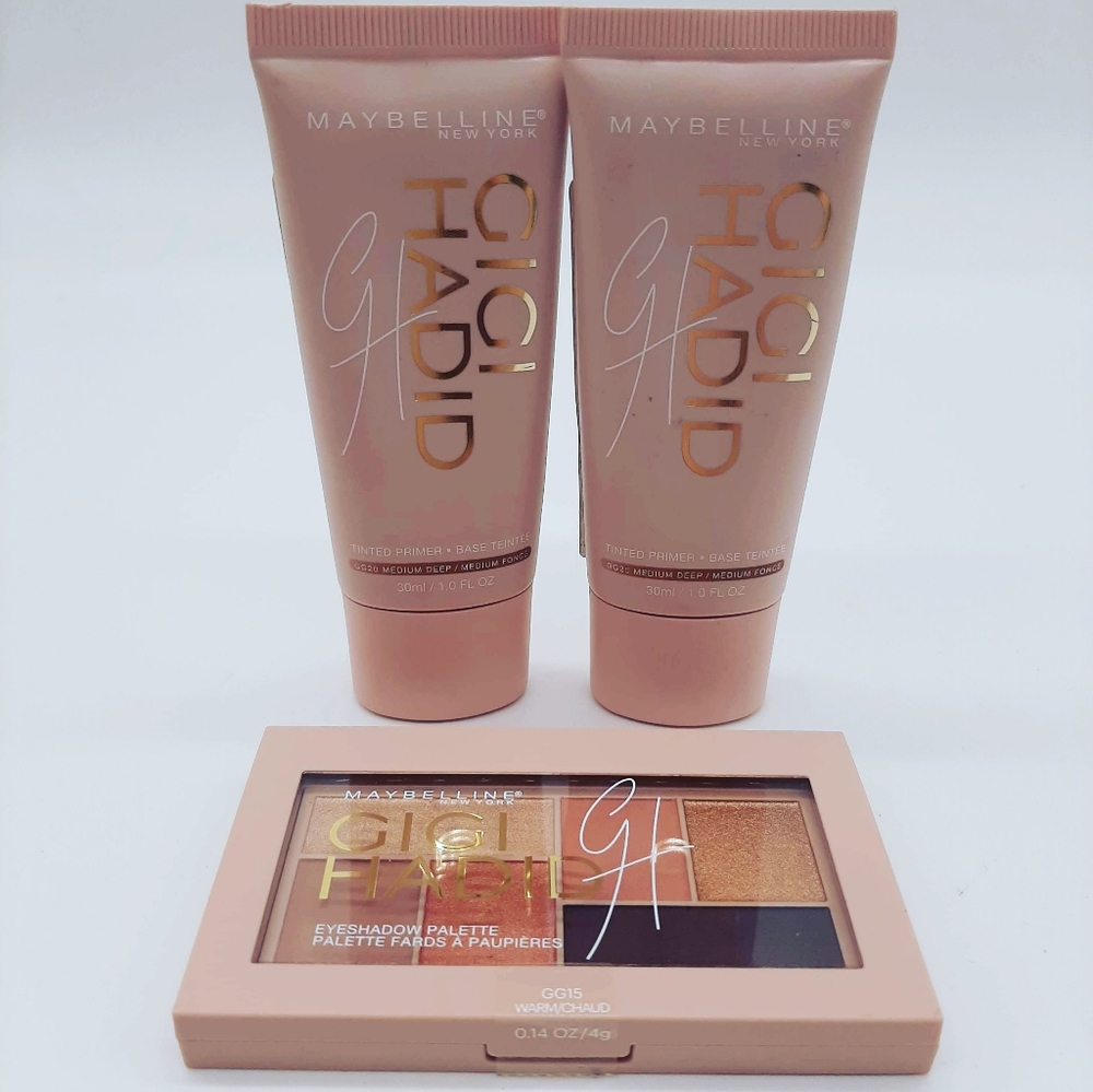 Two Gigi Hadid tinted primer + eyeshadow